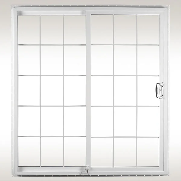 Sliding Patio Door Color: White or Beige Grids: Optional