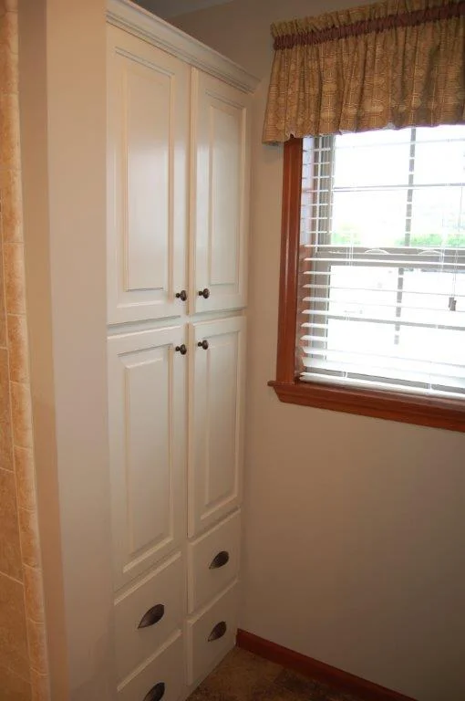 Double Linen Cabinet (Cappuccino Stained Maple Cabinetry)