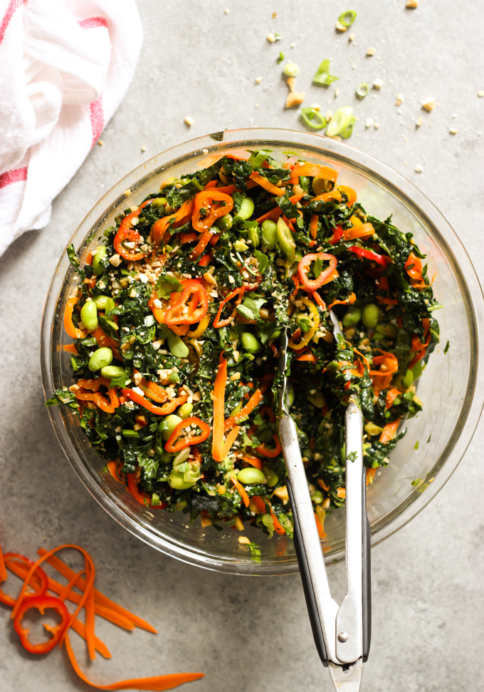 anytime of the year...i love a good thai salad. this hearty salad is filled with loads of veggies to keep you healthy and filled up through the winter months and it is very simple to make. find the recipe here