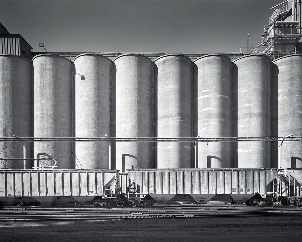 38th Street East and Hiawatha Ave. Grain Elevators, Minneapolis, MN - 48" x 36"