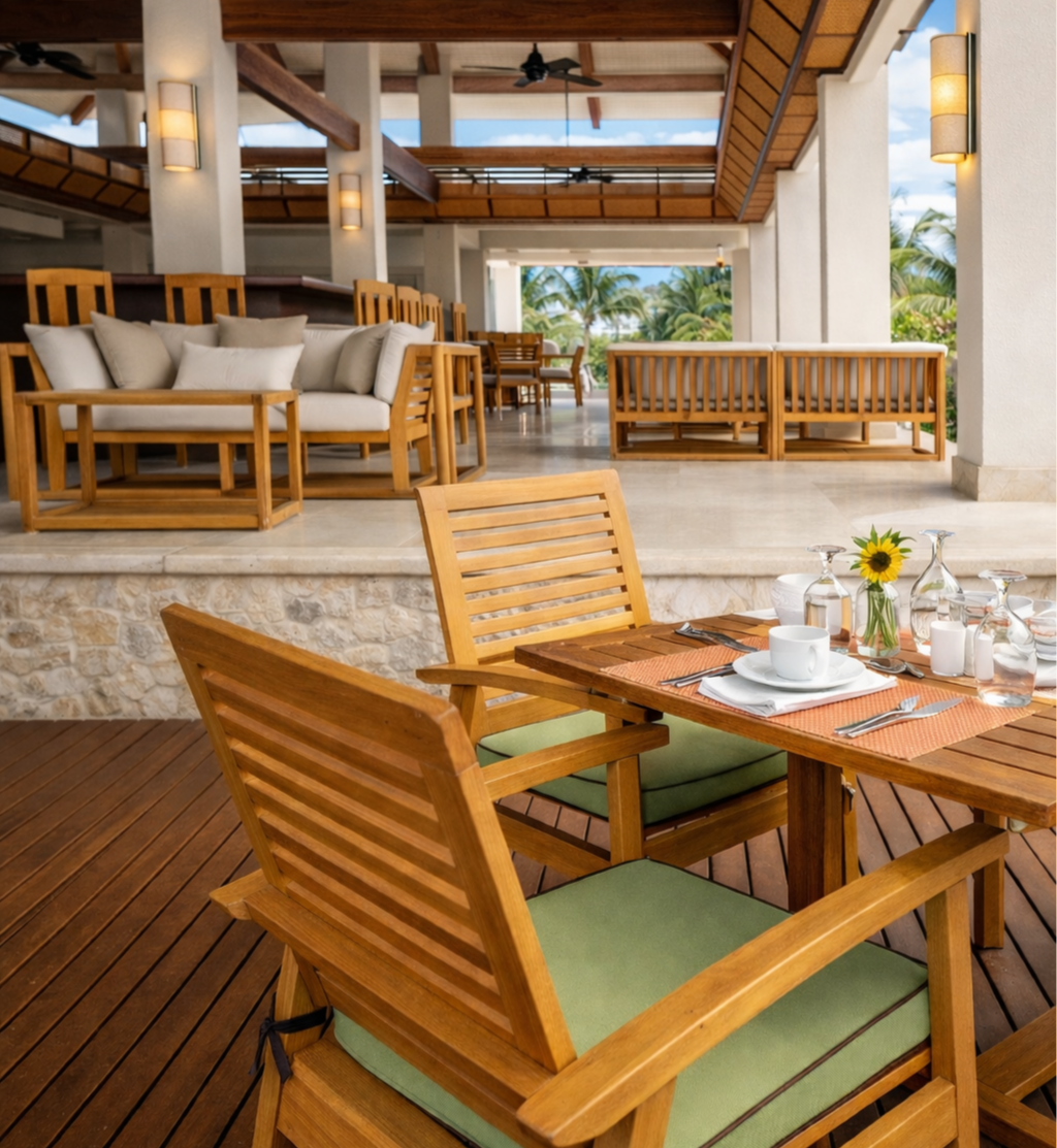 Luxury lounge and restaurant interior design beach resort Westin Playa Conchal Costa Rica