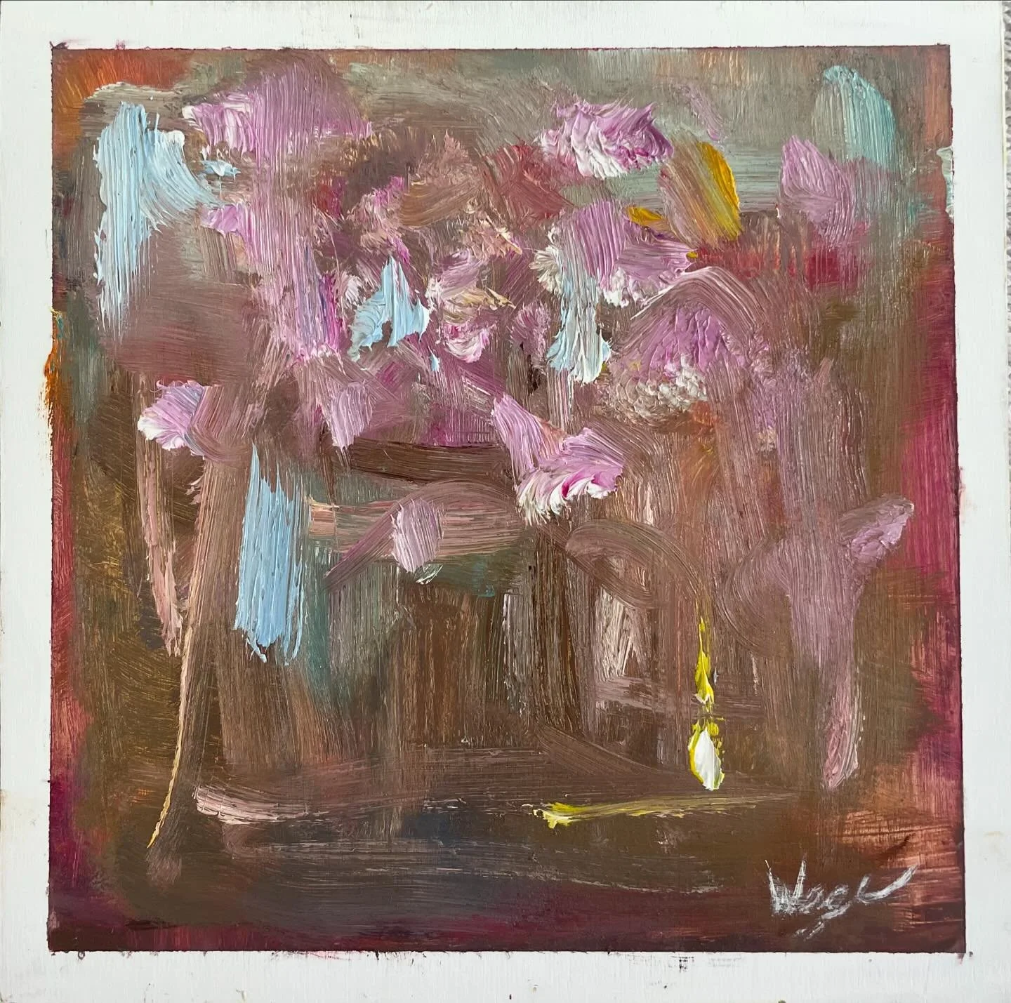 &ldquo;Barely There&rdquo;
6x6
Oil on wood 
Purchase with this link https://square.link/u/Vgiy7PAJ?src=sheet (haven&rsquo;t copy and paste)