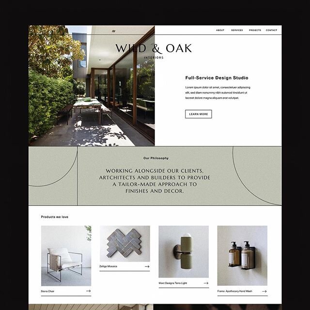 Playing with new web layouts for an upcoming project 〰️ If you are in need of a new website or brand refresh, reach out to learn more about my process and services.