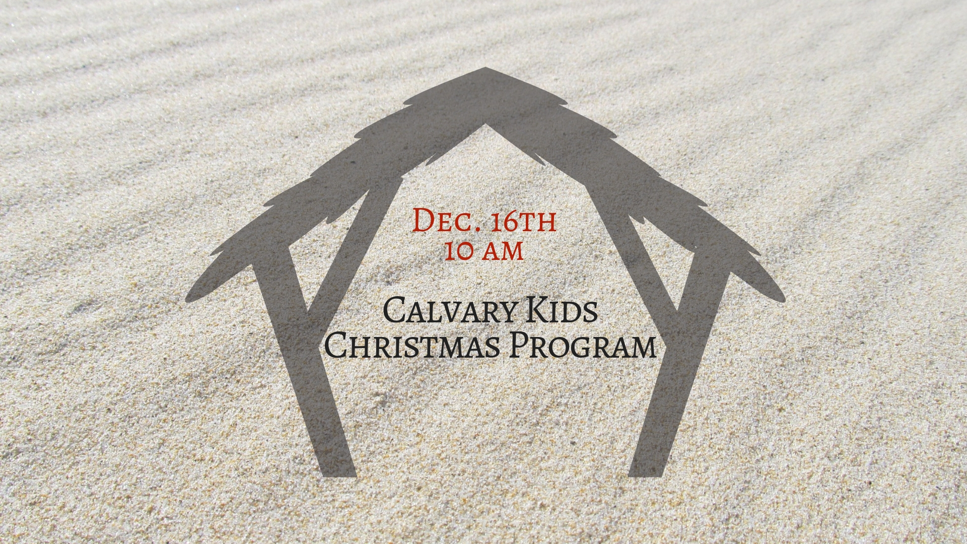 Kid's Christmas Program