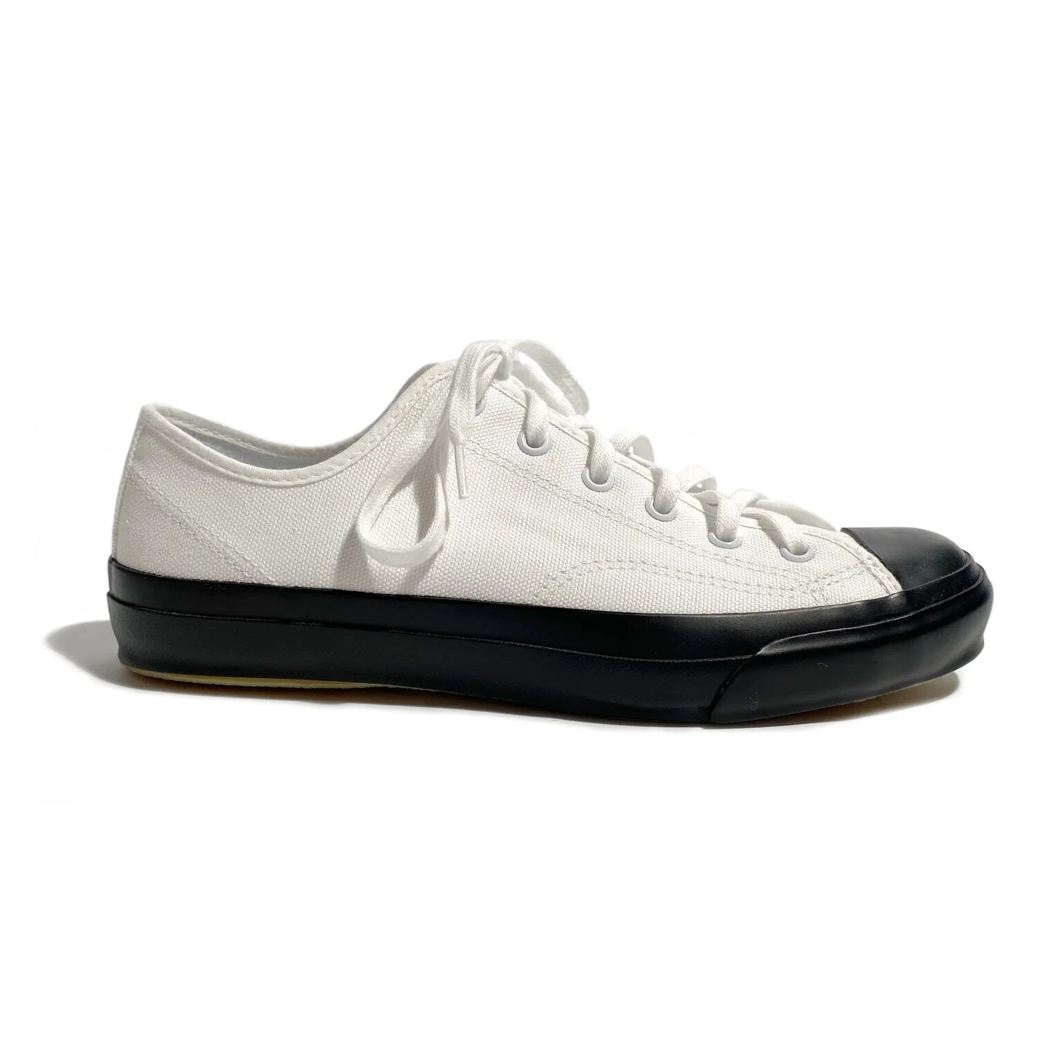 Evam Eva Canvas Sneakers in White/Black — Judith