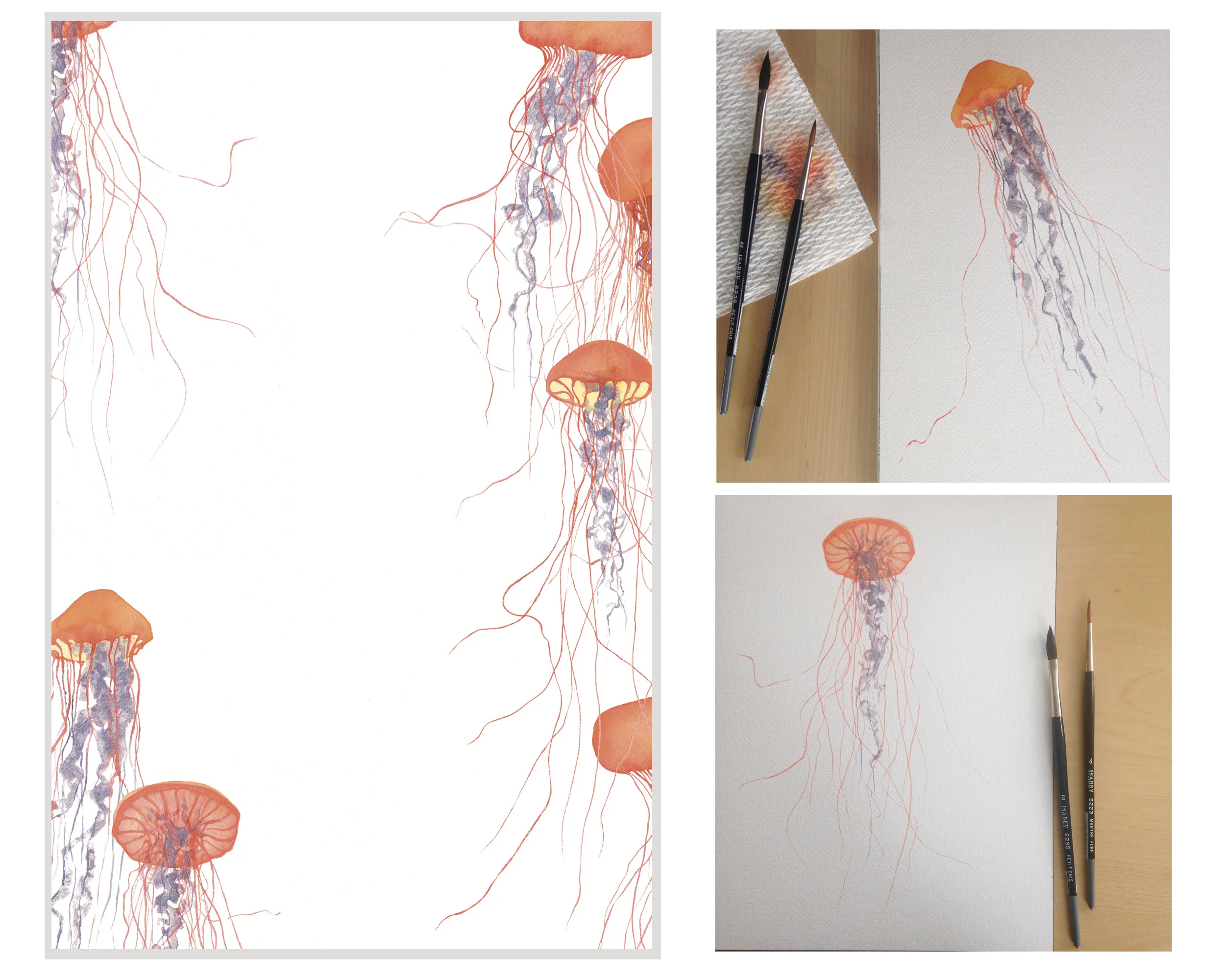  New Year's Eve 2015 menu commissioned by Waterbar, 17"x21" 