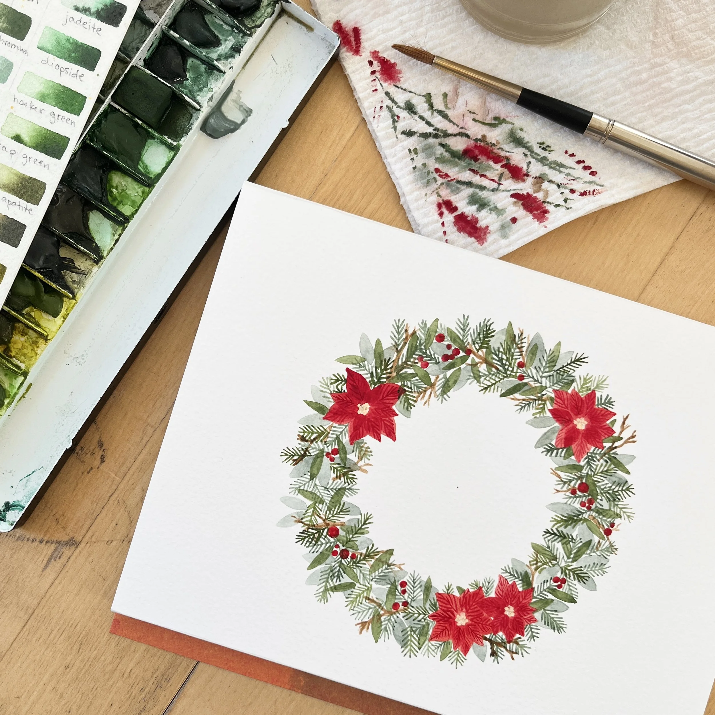 Cozy Winter Wreaths - Online Class on Thursday December 12 // 5 - 6:30pm