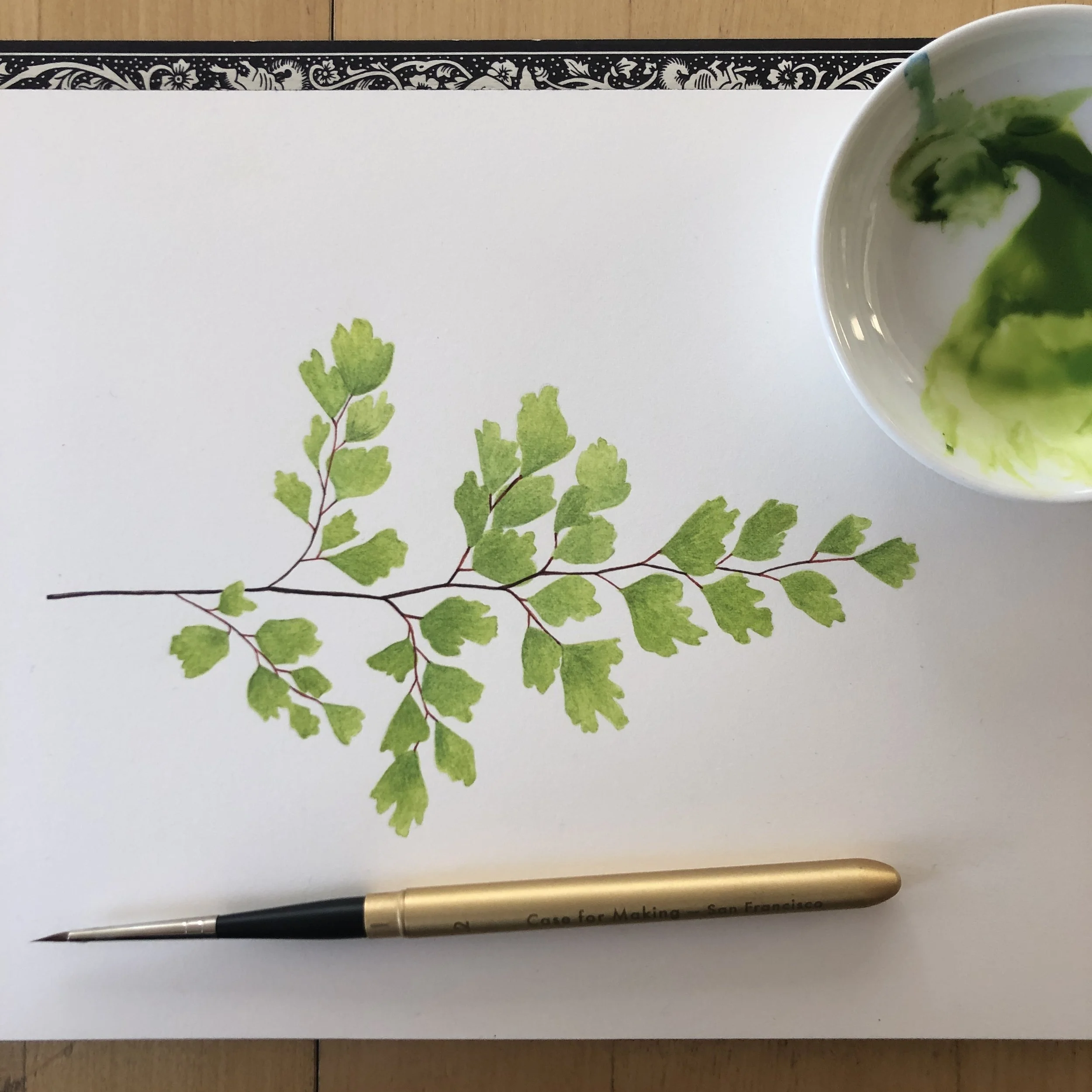 Painting Ferns - Online Class on Thursday, April 3rd // 5:00pm-6:30pm