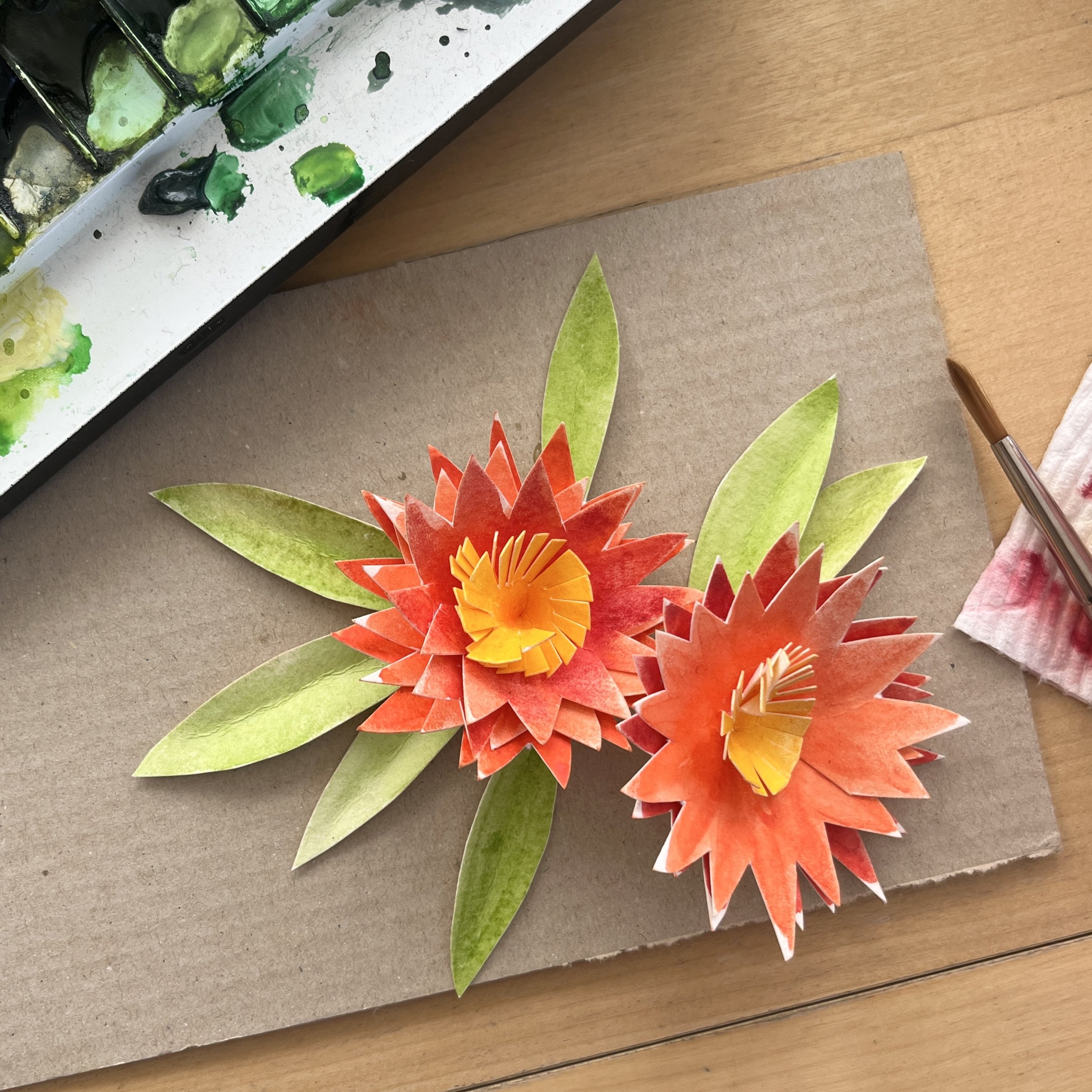 3D Flowers - Online Class on Thursday, June 5th // 5:00pm - 6:30pm