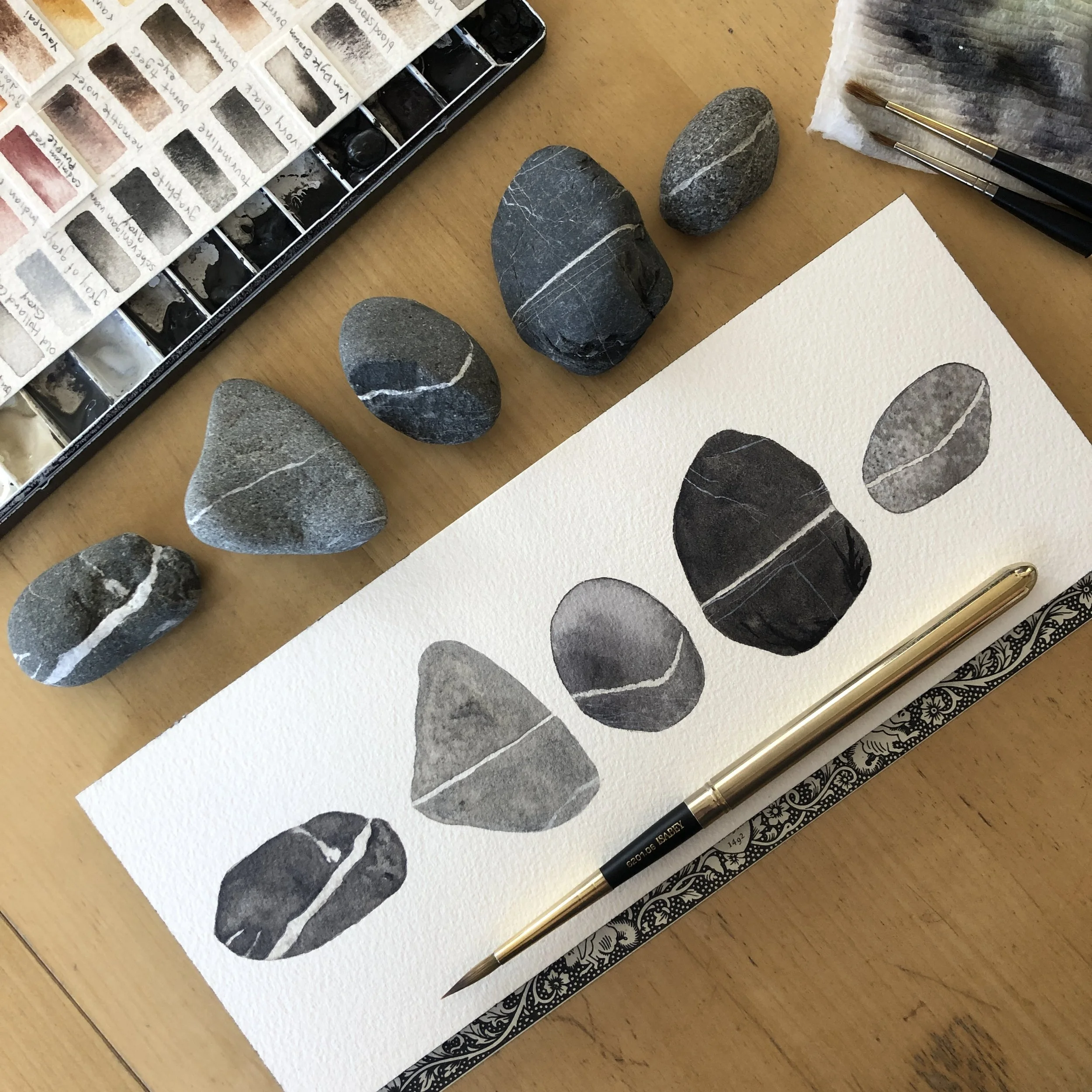 Painting Rocks! - Online Class on Wednesday, February 18th // 5:00pm-6:30pm