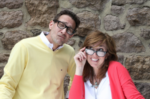 John and Melissa - just another day building brands:-)