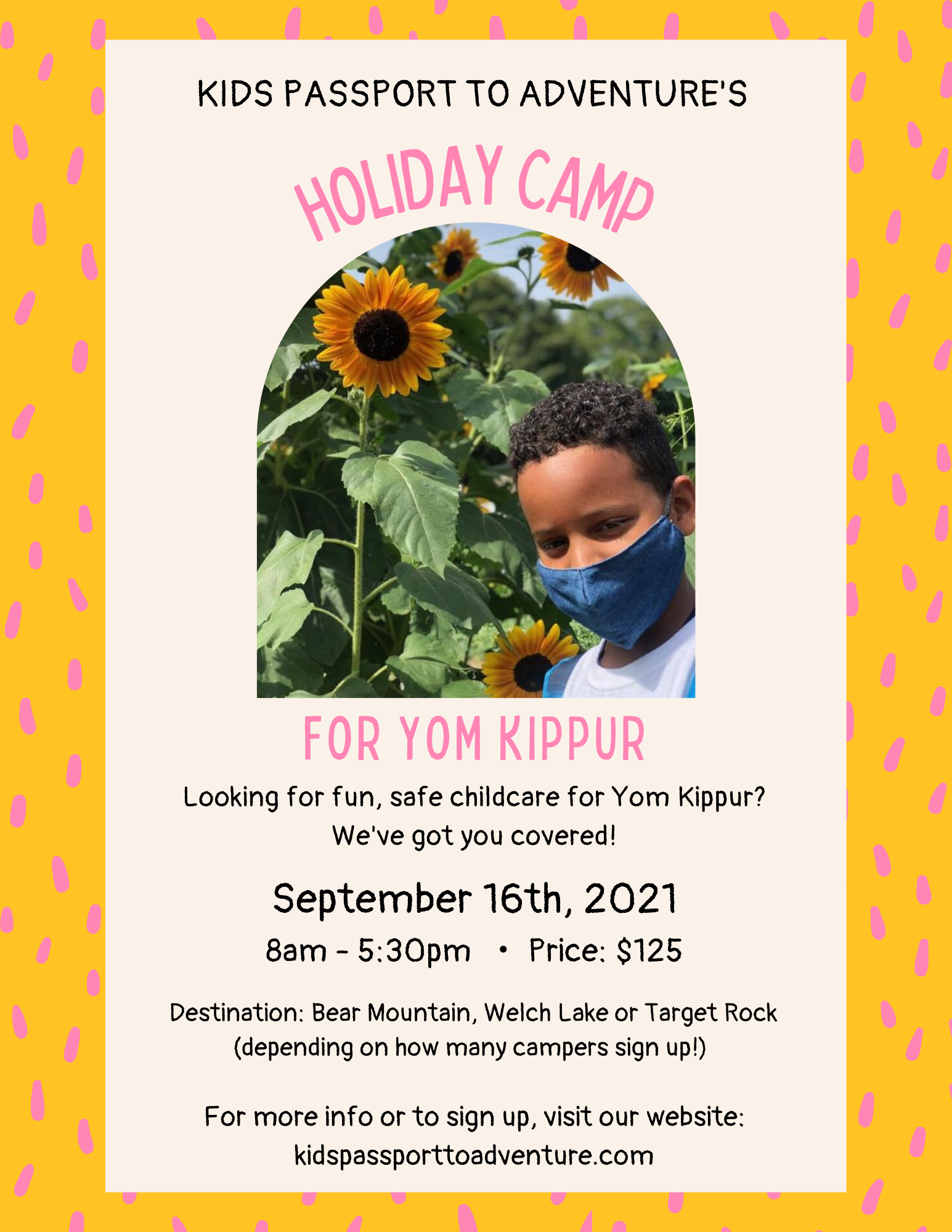 Yom Kippur Holiday Camp