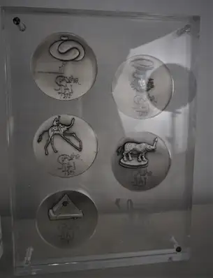 Salvador Dali Pure Silver Medals/Coins of Ten Commandments