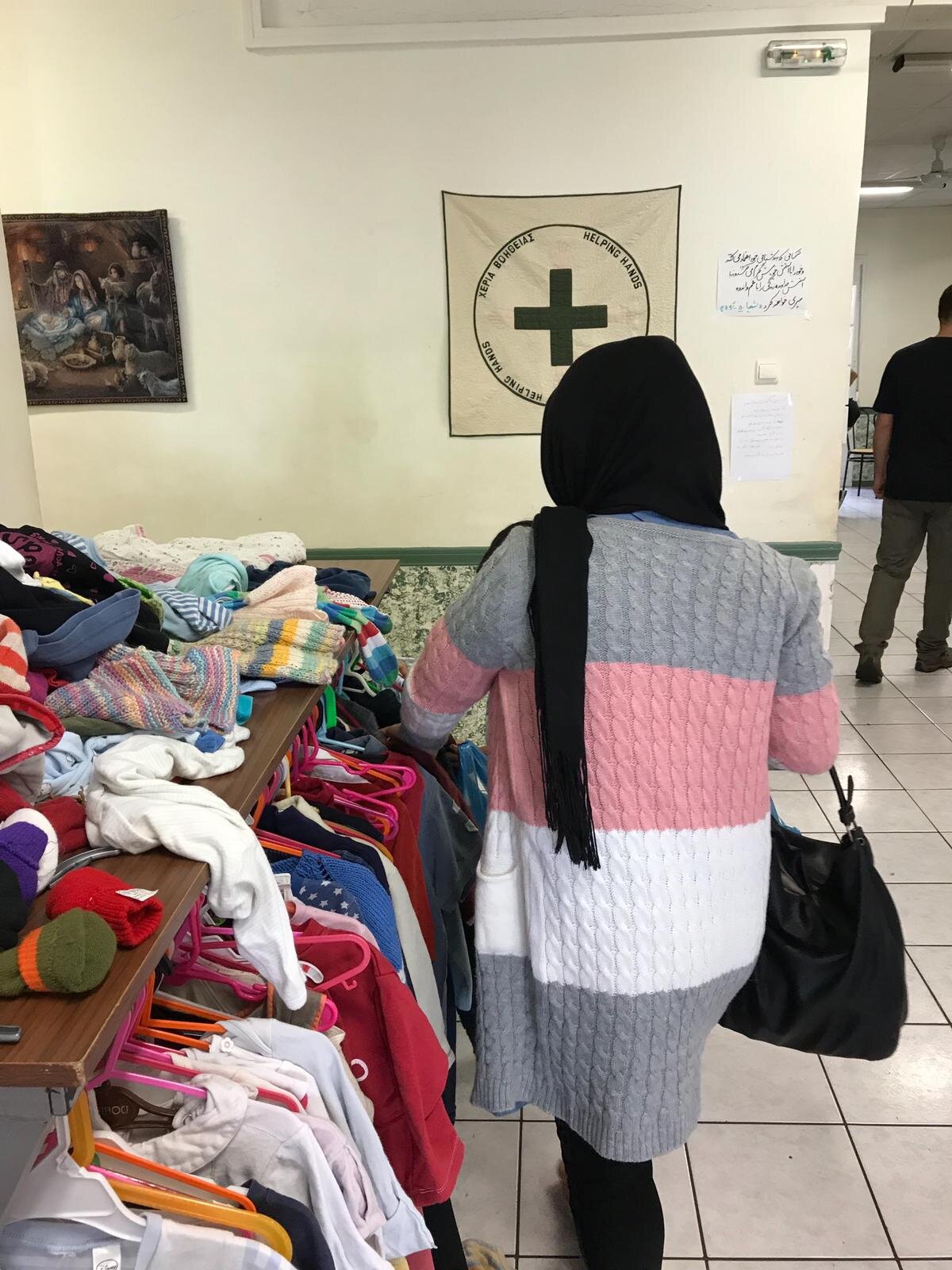 Clothing giveaway day