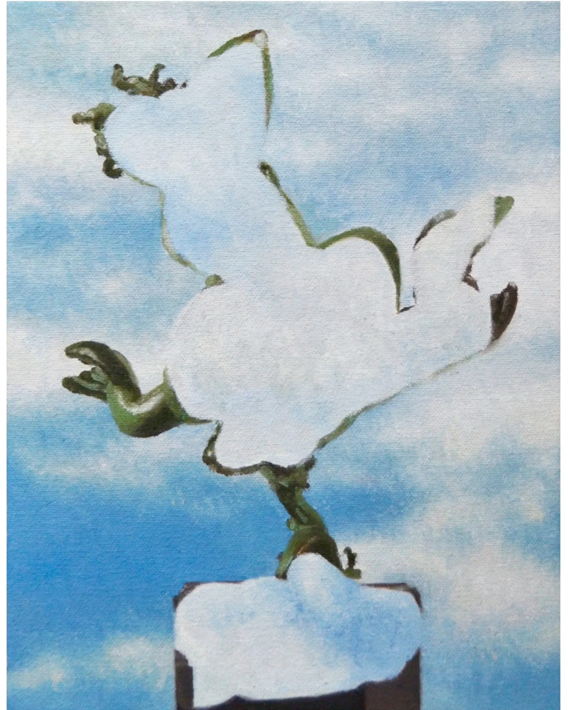  Evan Mazellan, Untitled, 2025, Oil on canvas, 10 x 8 inches 