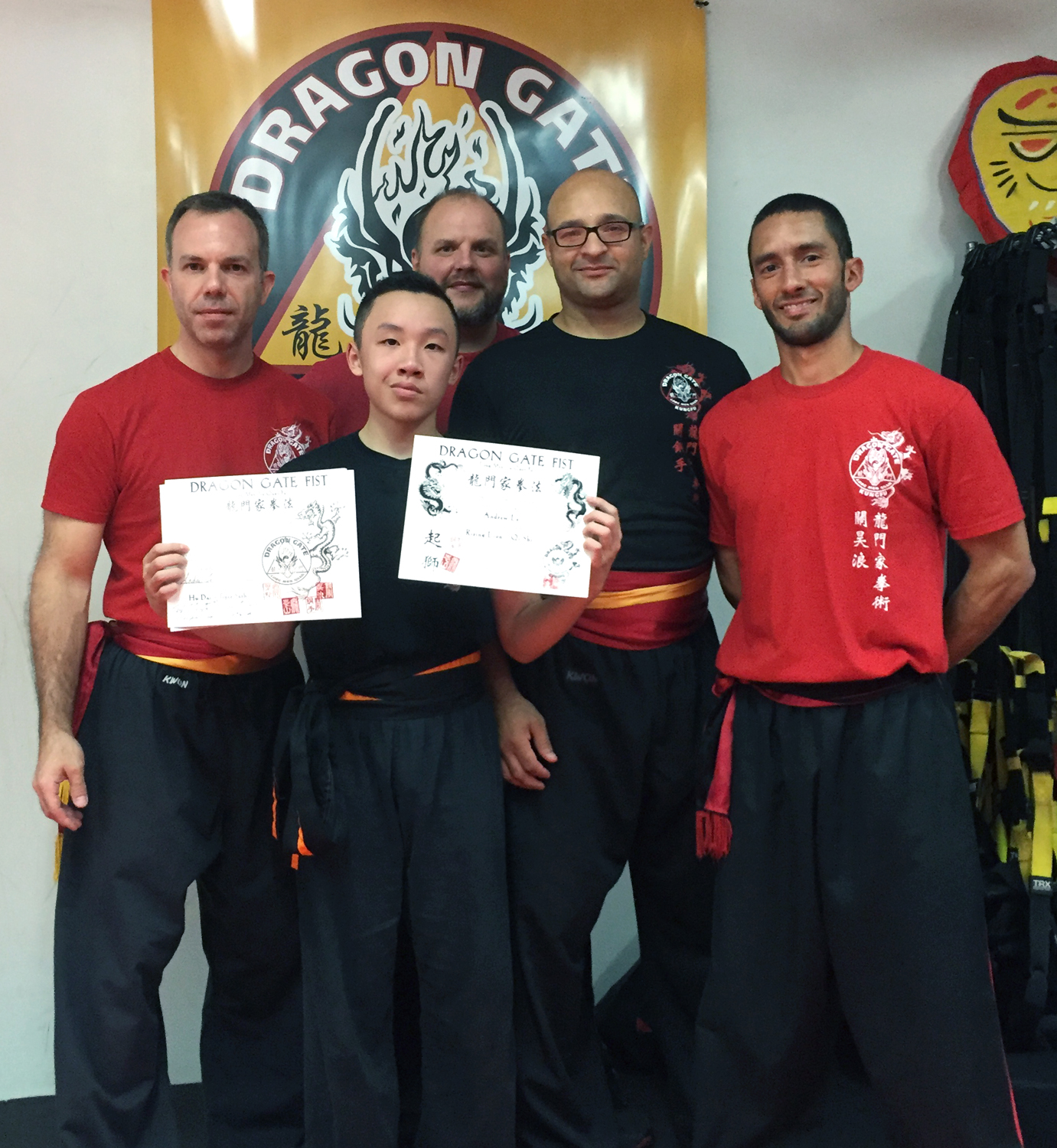 Shifu Eric LEcuyer, Andrew Le, Shifu John Bradley, Shuifu Umar Arrastia and Shissu Eric Matta