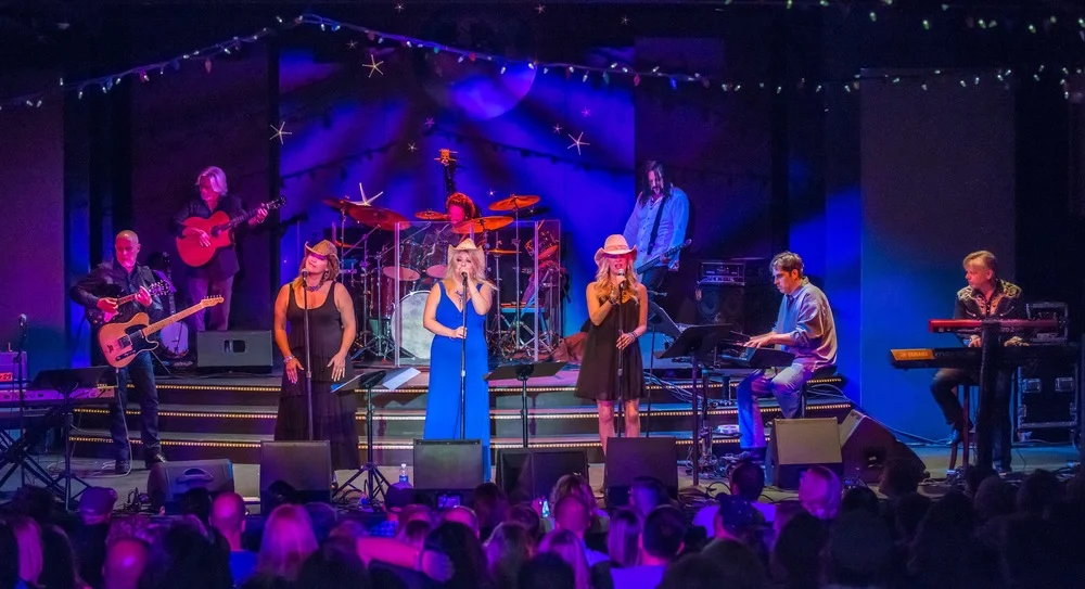 From L to R: Jay Graf, Boyd Lee, Aimee Lee, Robert White, Pamela McNeill, Mary Jane Alm, Dugan McNeill, Tom Bard, Greg Armstrong. Photo by: Donald Jay Olson