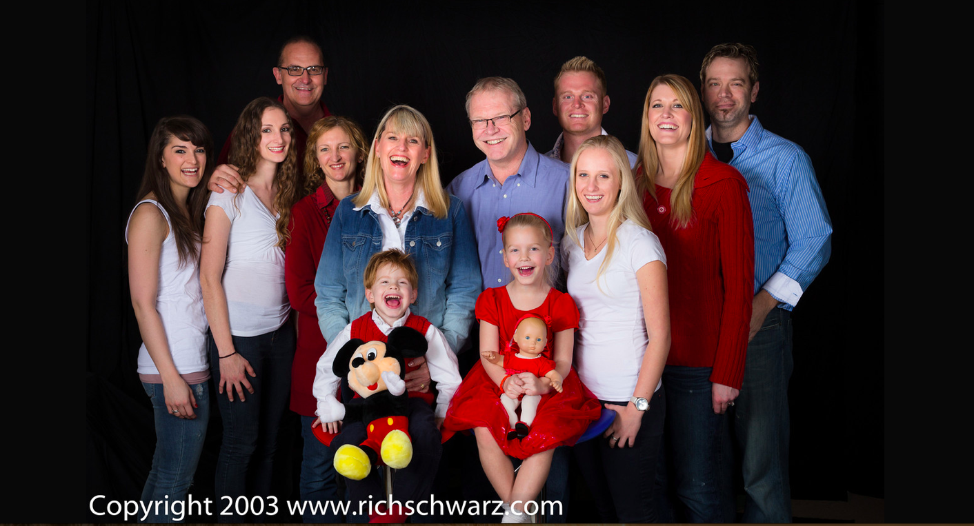 Our family love being together - my brother Geoff and his family visit us Christmas 2013.
