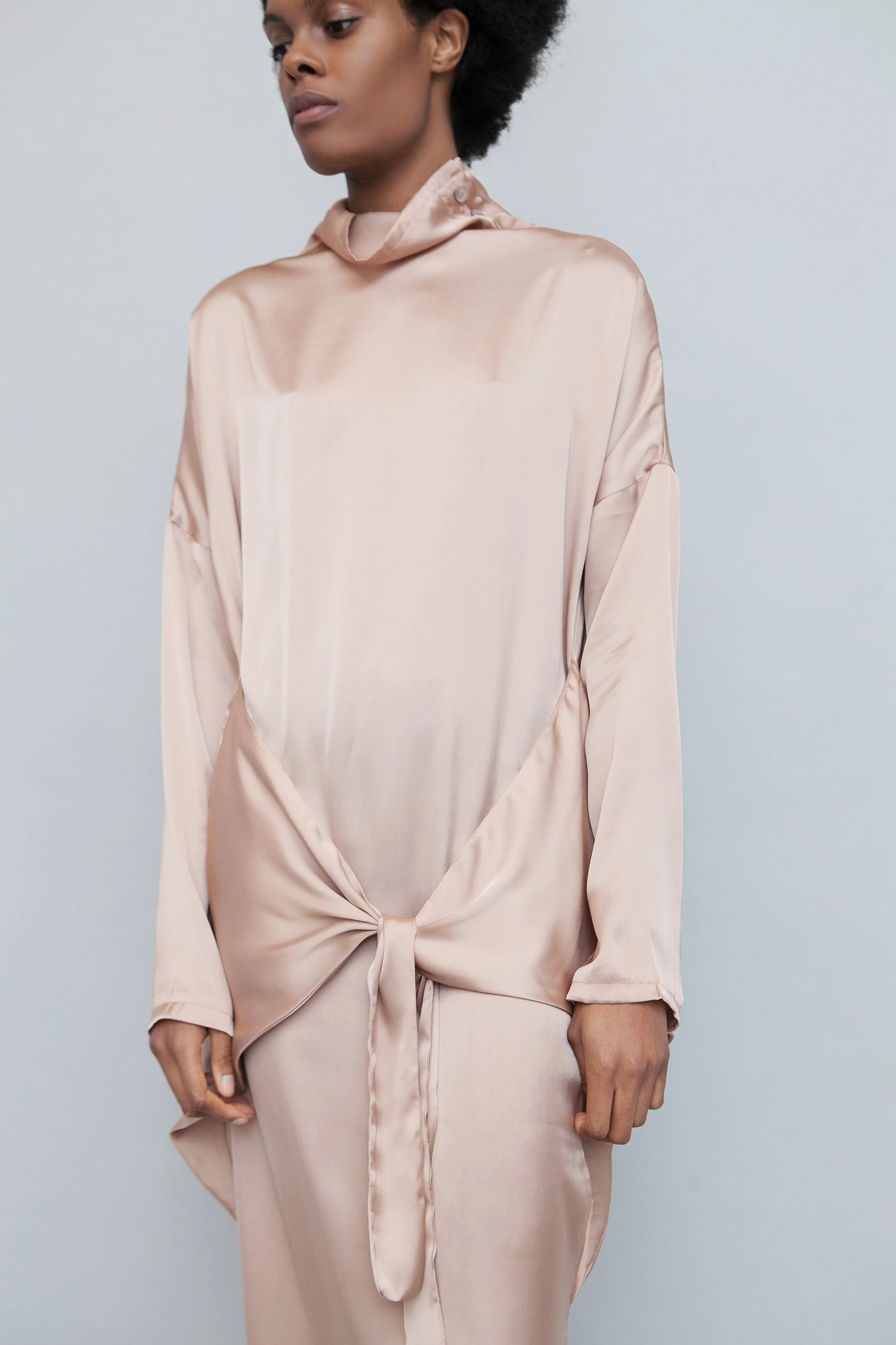 silk nude dress Nude Cotton Slip Dress