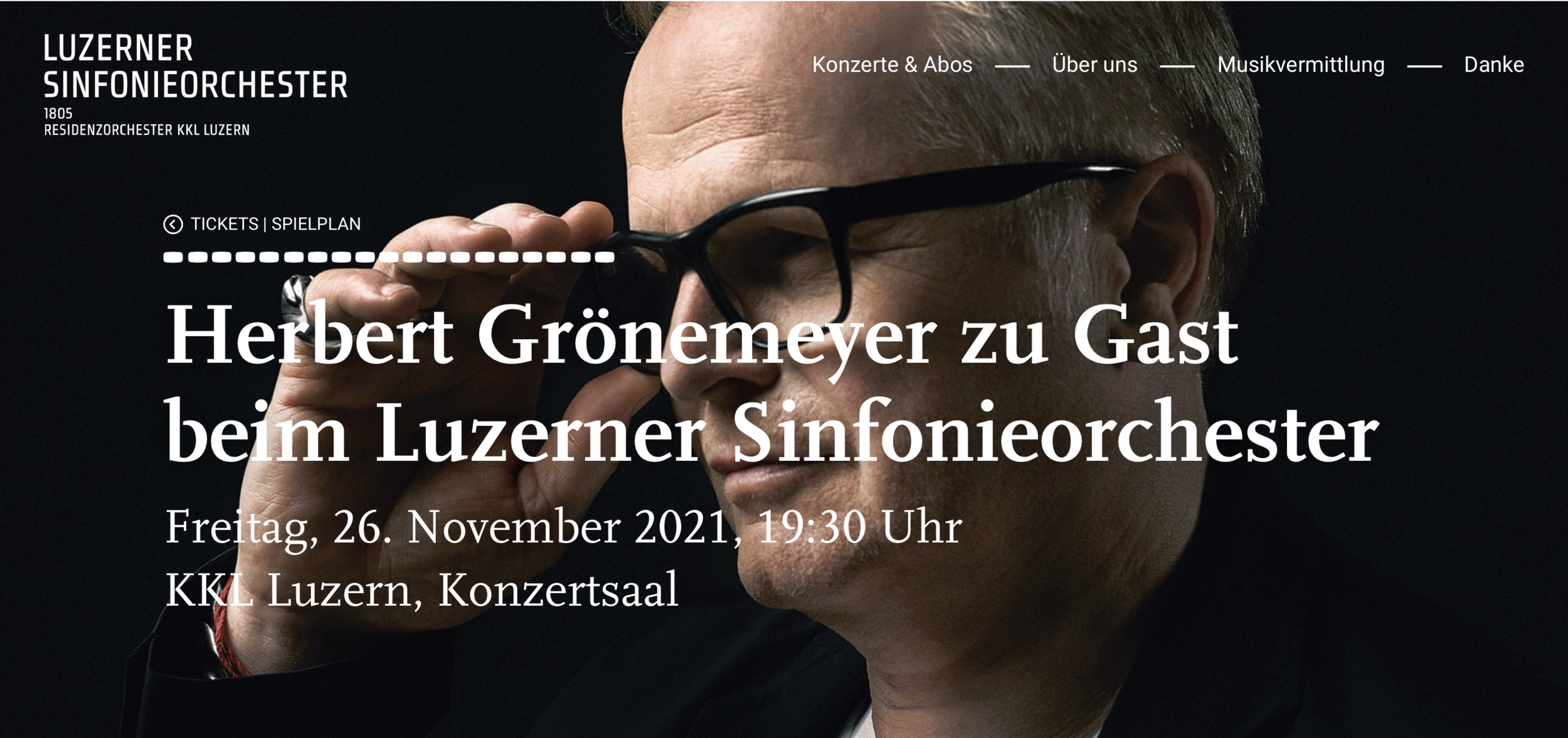 Herbert Grönemeyer zu Gast beim Luzerner Sinfonieorchester