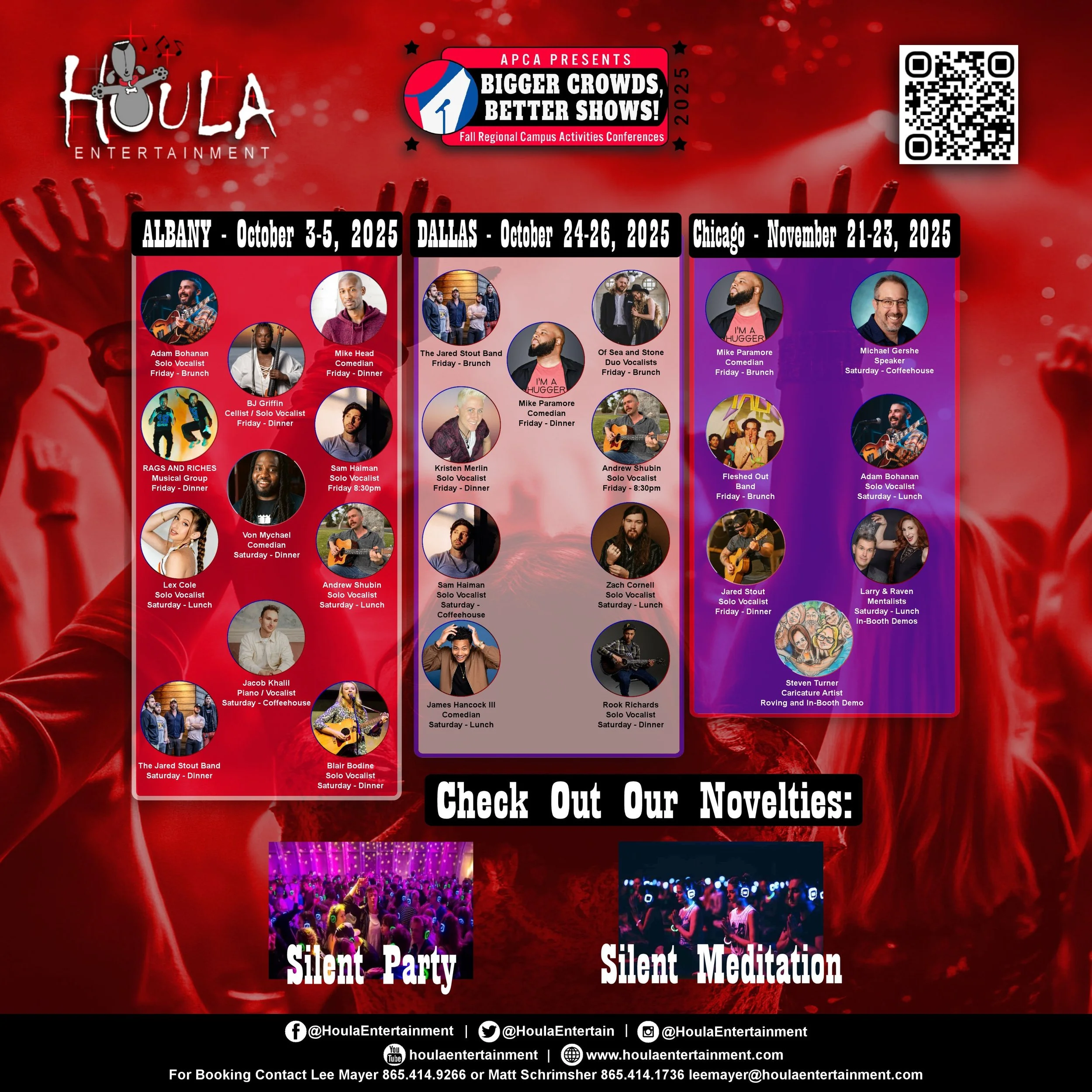 Houla Entertainment Fall APCA Showcase Lineup