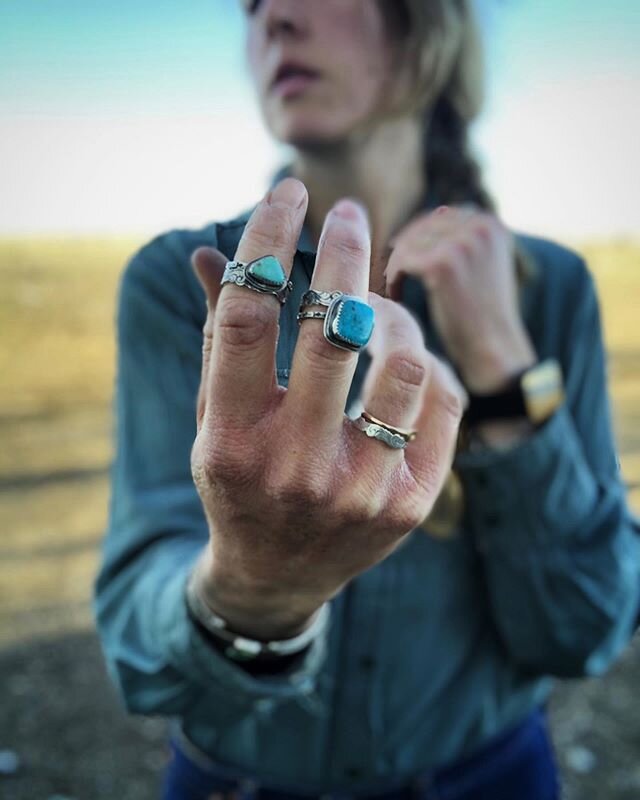 One little engraved band has been on my finger for three years. Two little sets have just been born. I hope they go with you like mine has...through my first two years of marriage, through brandings and getting cow crap on it, through a few ultra run