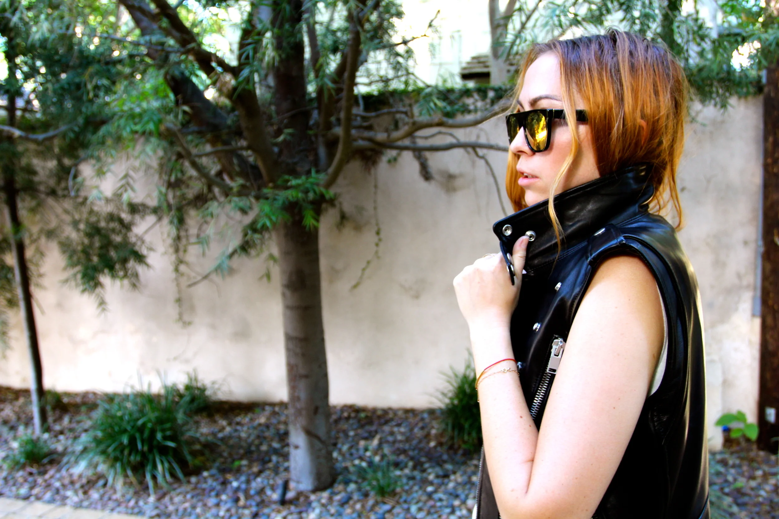 Shirt + Vest - Saint Laurent | Necklace - Martine Ali || photos by Sarah Hardcastle