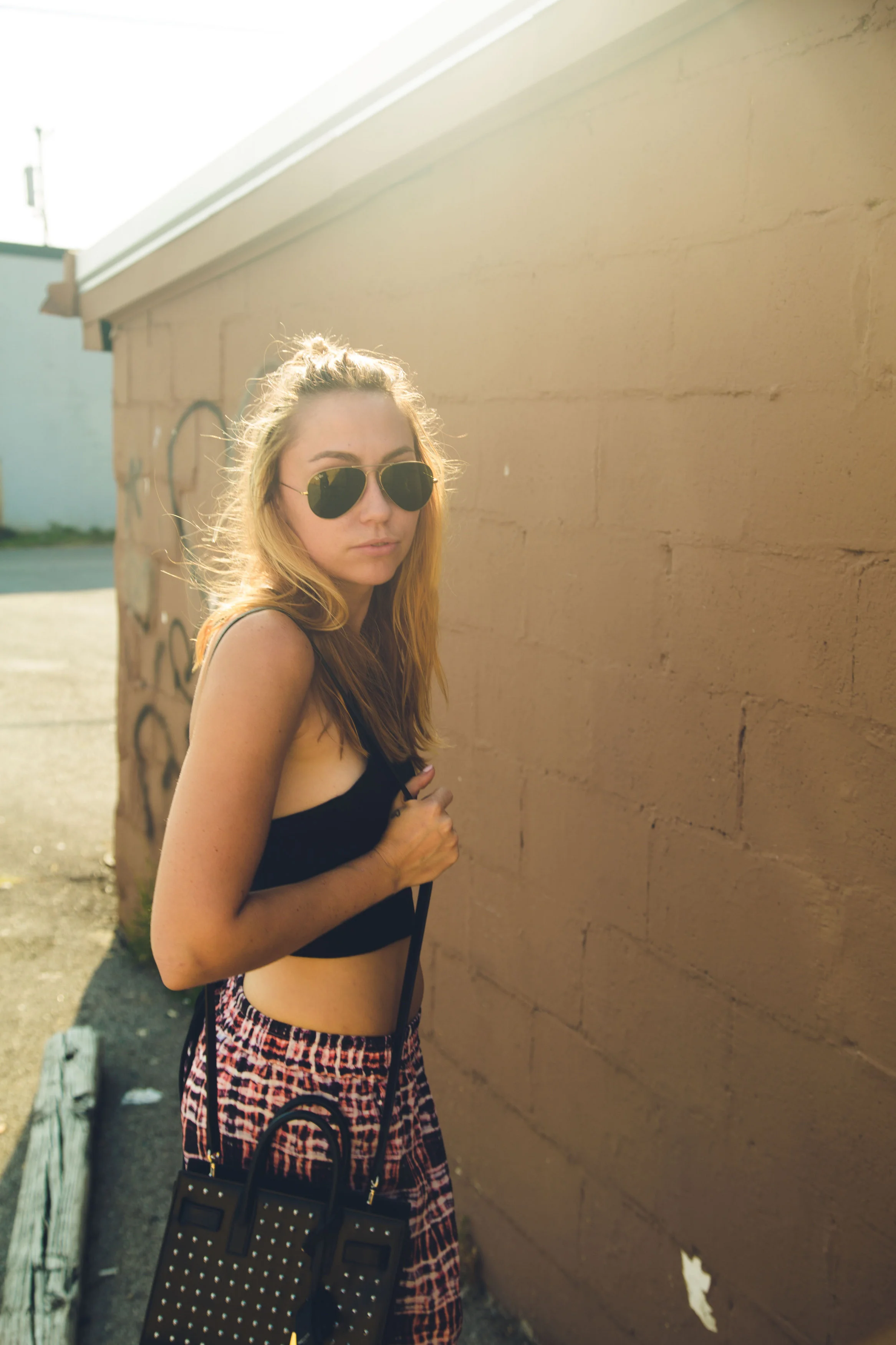 Top - NastyGal | Pants - Finders Keepers | Shoes - TopShop | Bag -Saint Laurent || photos by Susannah Brittany