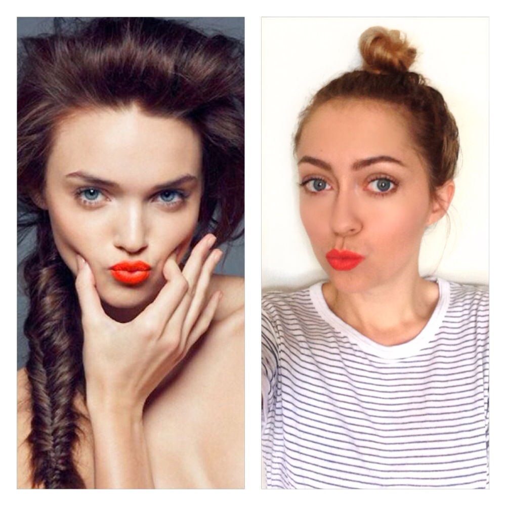 Makeup Tutorial - Orange Lipstick