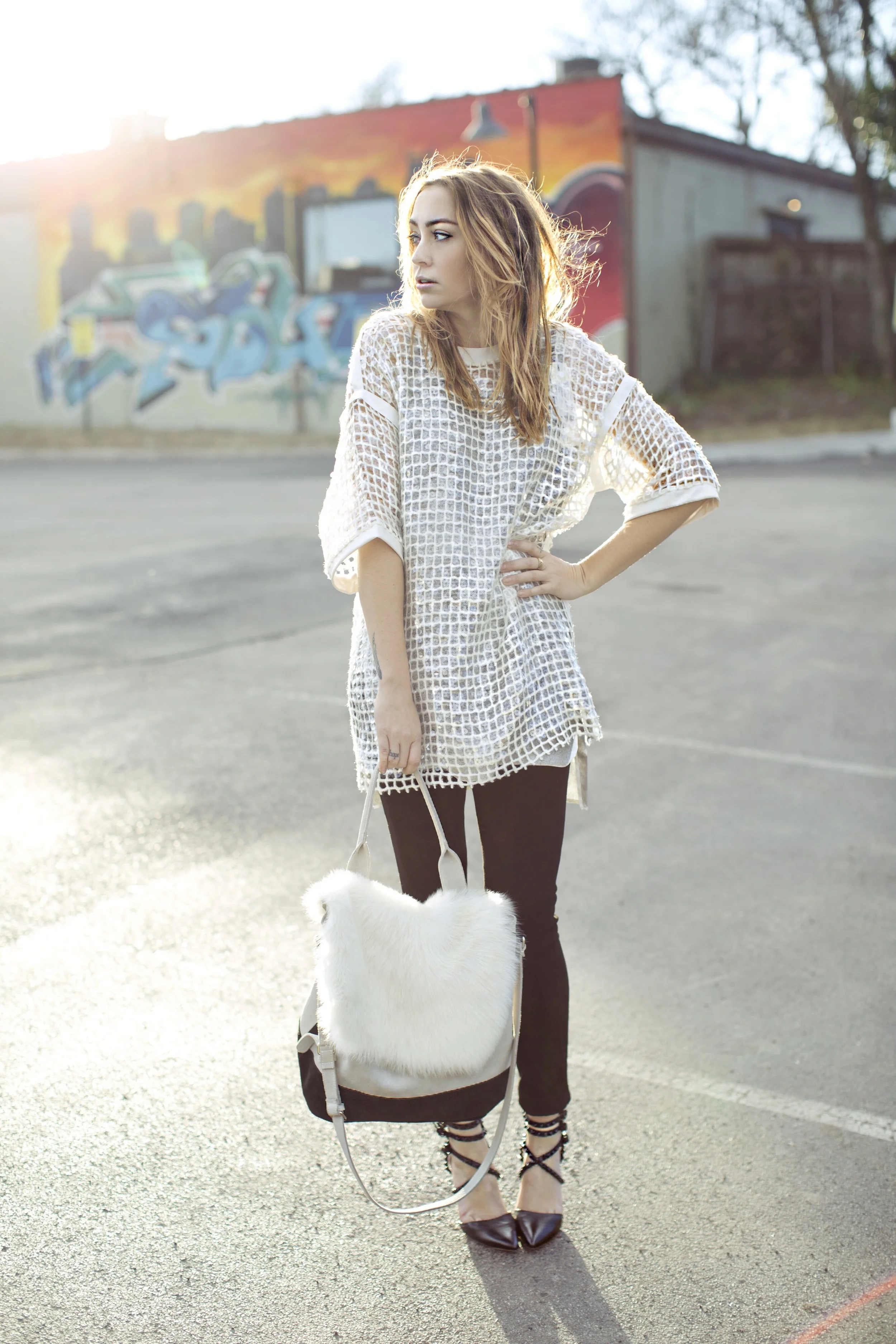 Top - Aviu | Pants - Transit | Shoes - Alice + Olivia | Bag - Farfetch || photos by Susannah Brittany