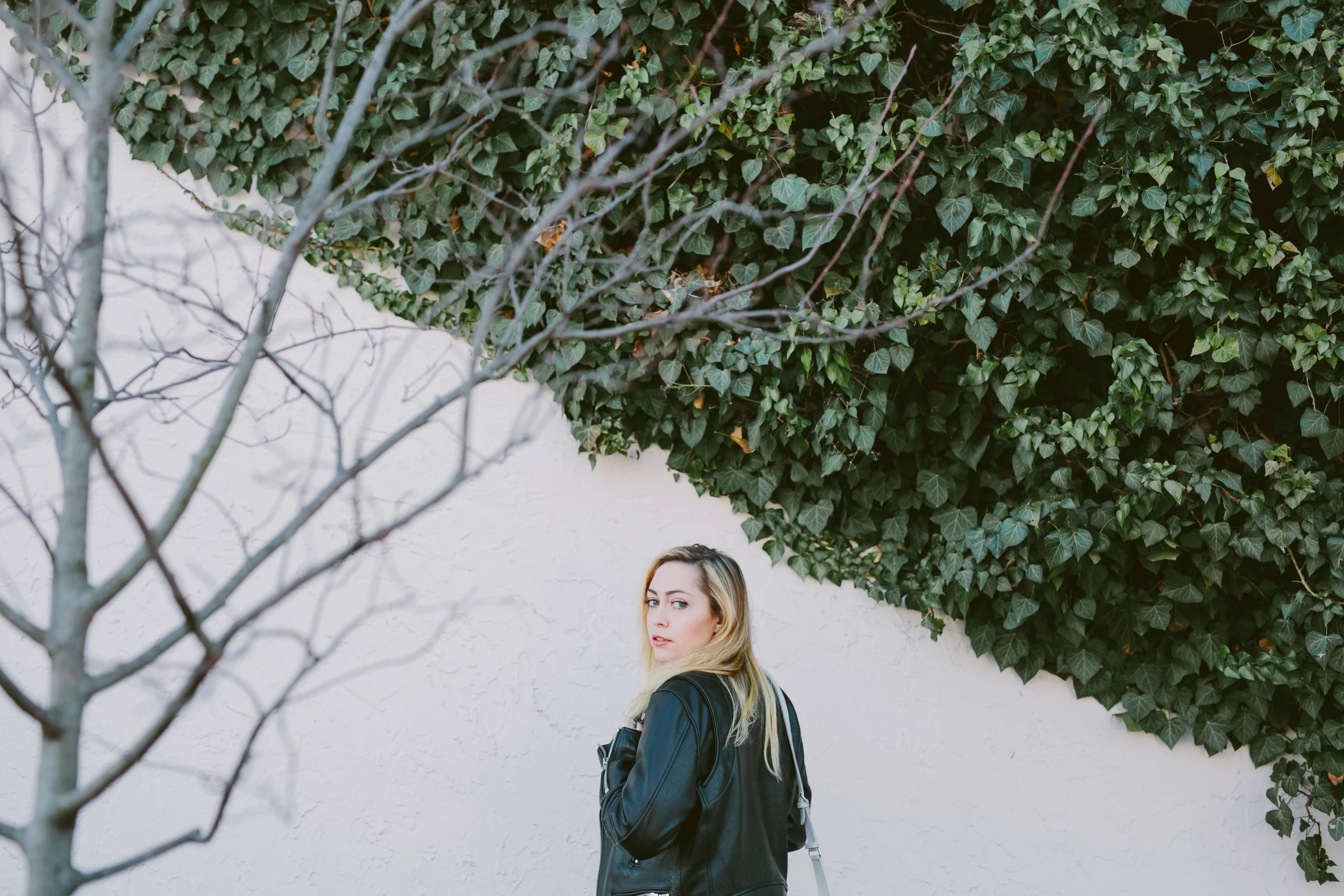 Jacket - C/Christ | Shirt - The Kooples | Jeans + Shoes - Free People || photos by Amber Ulmer