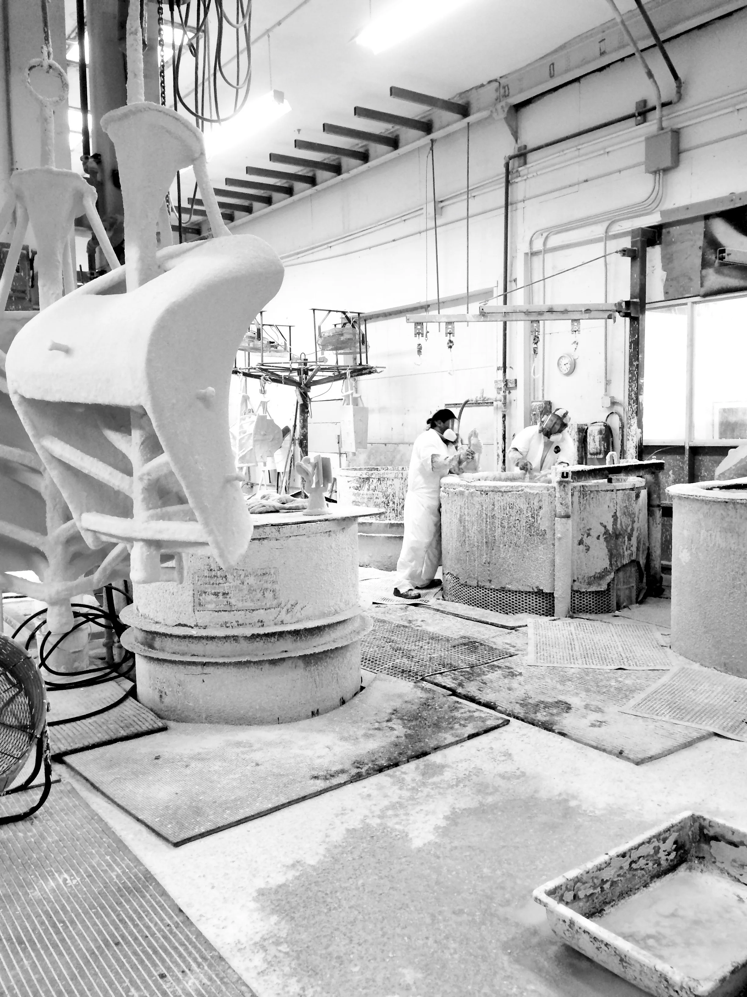Quality control check-in on the lost wax casting process.