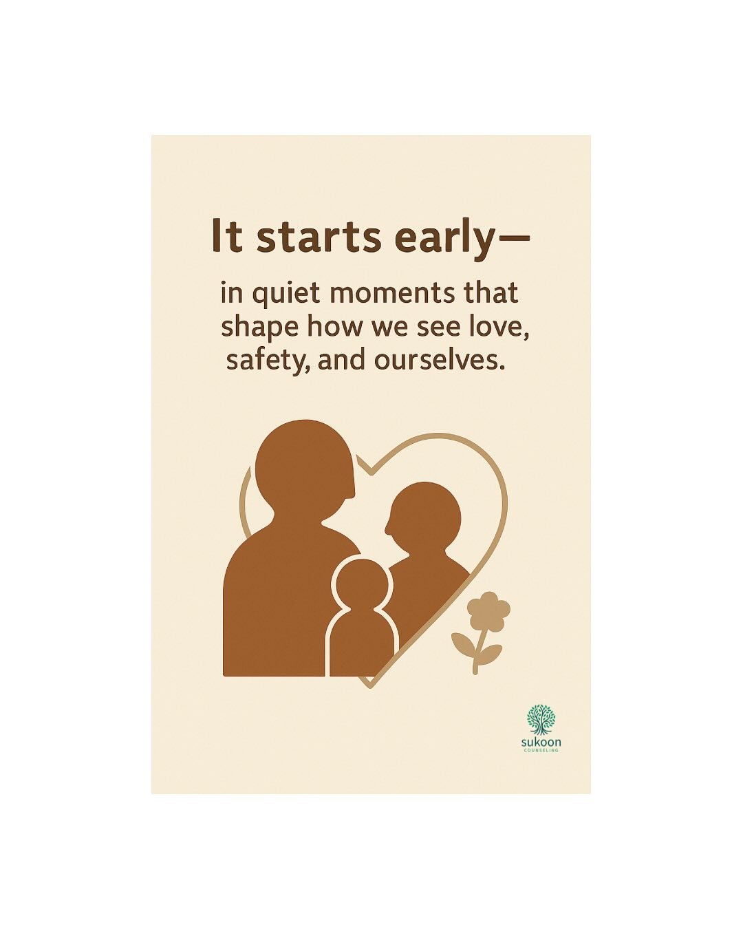It starts early.
Not always in loud or obvious ways &mdash; but in subtle moments that shape how we feel about love, safety, and who we&rsquo;re allowed to be.

Over the next few posts, we&rsquo;ll explore:
	&bull;	Emotionally Immature Parenting
	&bu