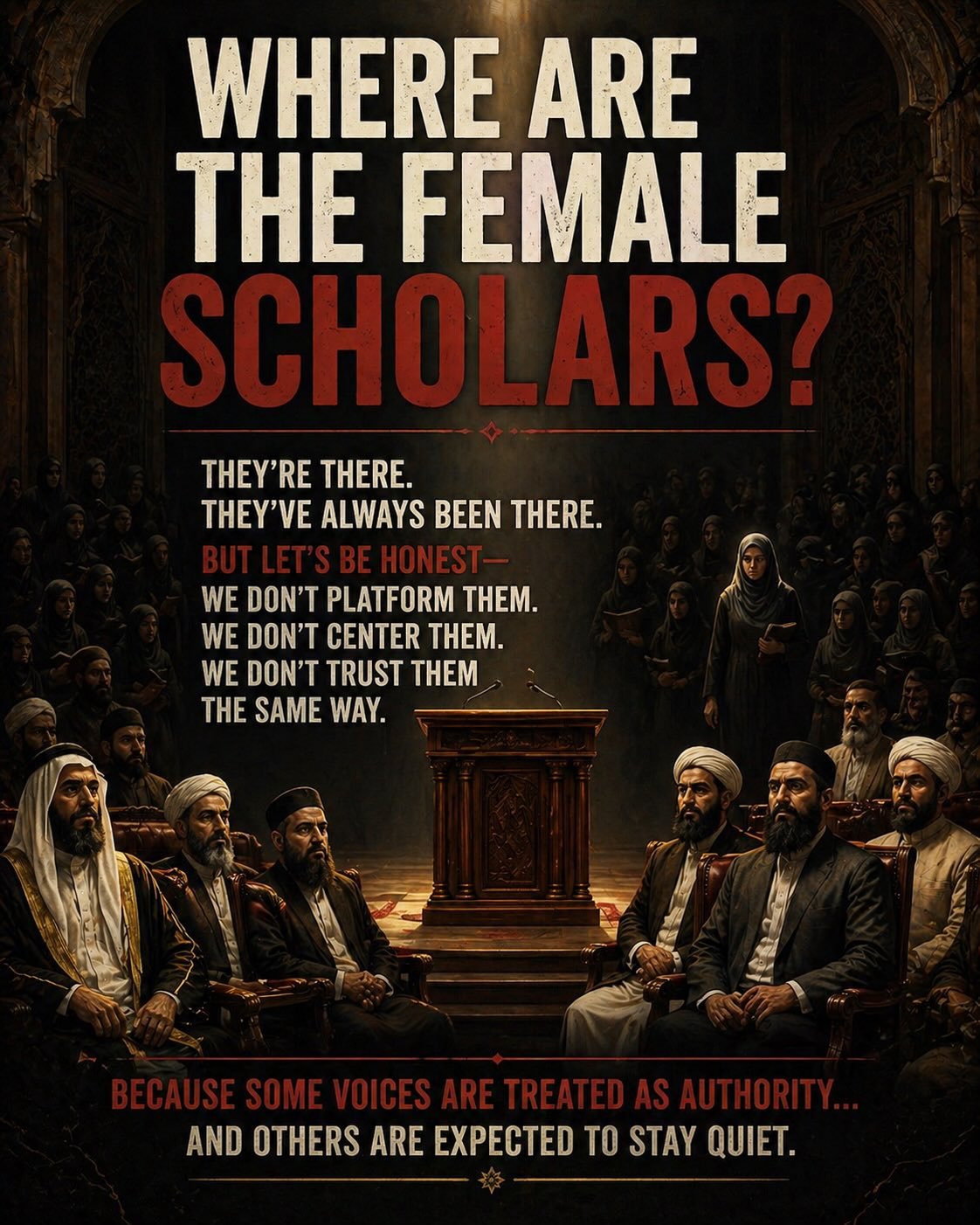 Where are the female scholars? Women are often seen as supporting figures, not as authority. And when they do hold knowledge, we find a way to intellectually bypass her, label her, and silence her. 
#femalescholars #indigenous #authority #womeninisla