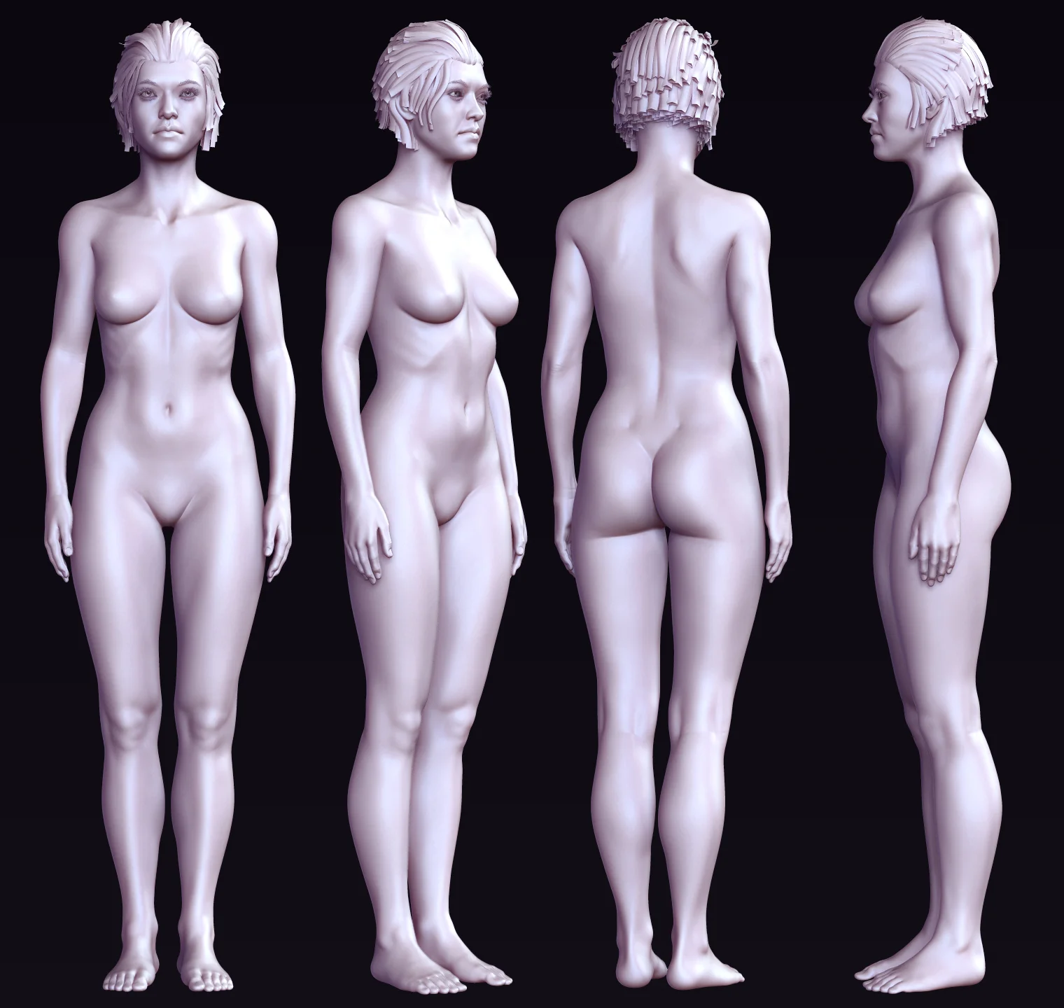 The basemesh I created for the project.