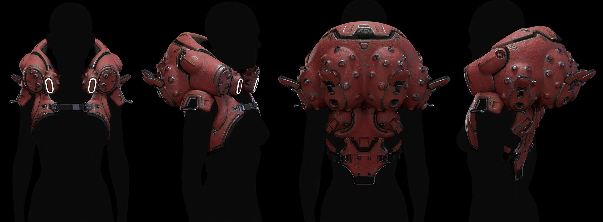close up on the mech elements.