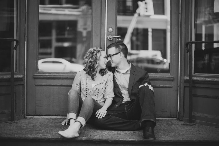 Valera and Ashley's Downtown Engagement Session
