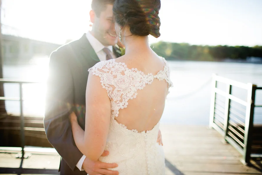 Hannah + Adam's Sweet October Wedding // The Waterfront // Lacrosse, WI