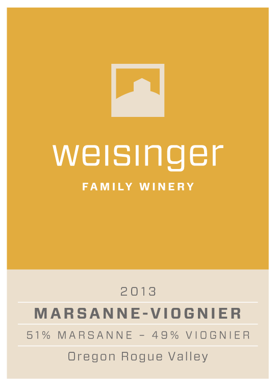 2013 Weisinger Marsanne-Viognier, Oregon wine