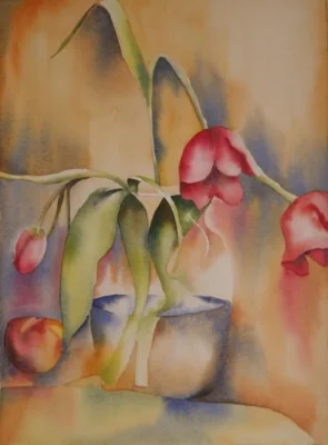 One of my still life paintings from Satoko's classes - 2009