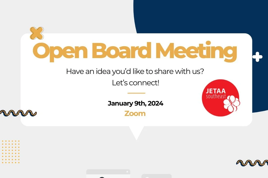 Open JETAASE Board Meeting