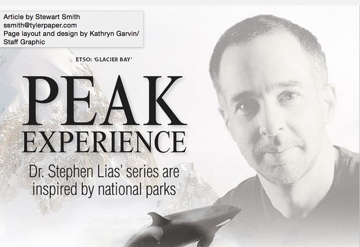 ETSO/'Glacier Bay' - Peak Experience: Dr. Stephen Lias' series are inspired by national parks