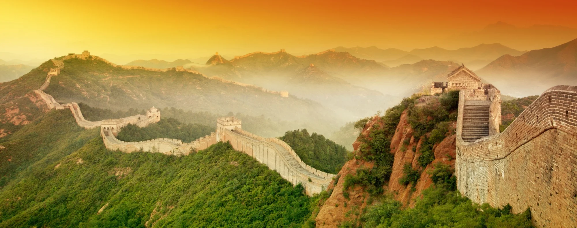 Trekking on the Great Wall of China