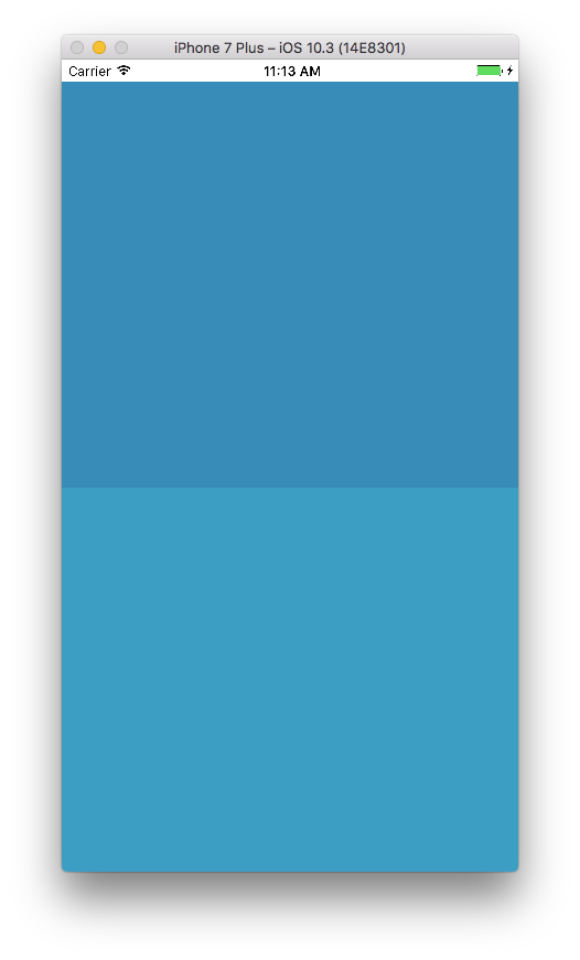 Programmatically specified color (top), vs IB specified color (bottom)