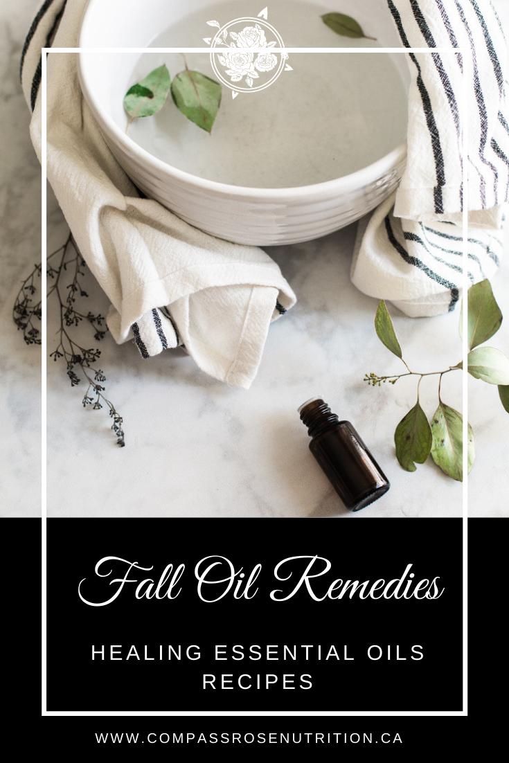 Essential oil remedes for fall and winter - blog post graphic
