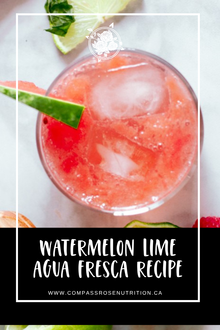 Watermelon Lime Agua Fresca Recipe