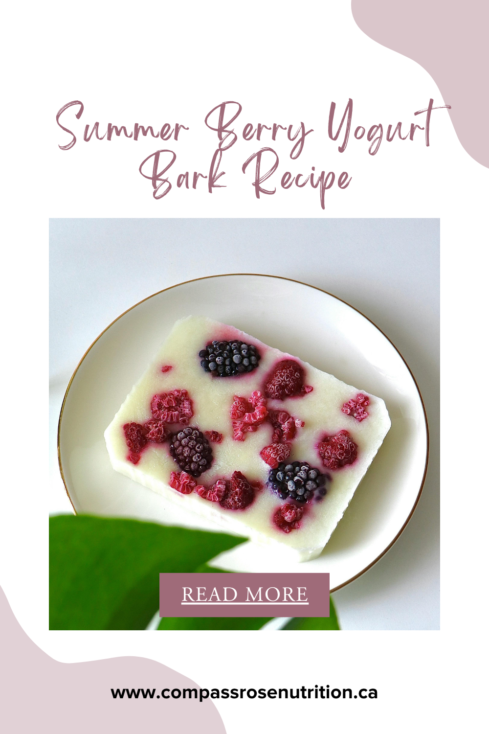 Summer Berry Yogurt Bark Recipe