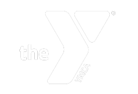 The YMCA logo in black and white with the YMCA text.