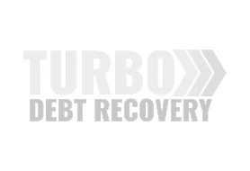Turbo Debt Recovery logo in black and white.