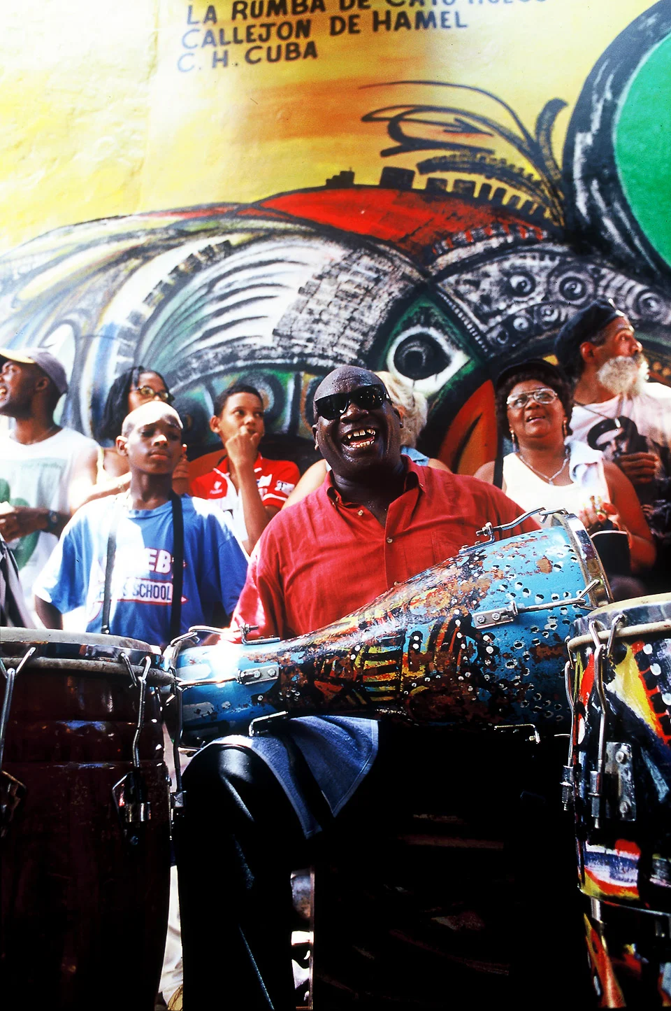 drummer, callejon de hamel , havanna, cuba 1999